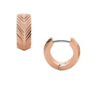 Fossil Eleganti orecchini a cerchio in bronzo Harlow JF04662791