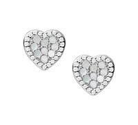Orecchini Donna FOSSIL MOP JFS00568040 Argento 925% Cuore Swarovski