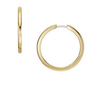 Fossil Orecchini Ellis JF04638710 - cerchi in acciaio inossidabile tono oro con chiusura a cerchio