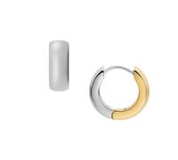 Fossil Orecchini da donna in acciaio inossidabile tono oro con chiusura a cerchio