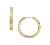 Fossil Orecchini da donna in acciaio inossidabile o semipreziosi con chiusura a leva, Oro Toscana