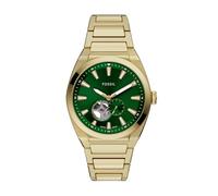 FOSSIL Orologio analogico 'EVERETT' oro / verde scuro / bianco Uomo FOSSIL One Size