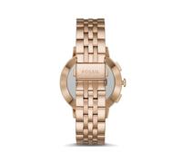 Fossil Orologio analogico casual in acciaio inossidabile con quadrante in oro rosa per le donne - ES4301, Oro Rosa, Bracciale