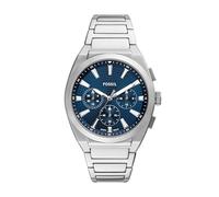 Fossil Orologio analogico da uomo al quarzo con cinturino in acciaio inossidabile FS6104, argento