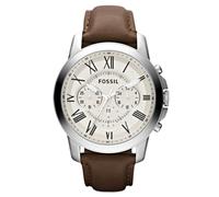 FOSSIL Orologio analogico 'GRANT' marrone / argento Uomo FOSSIL One Size