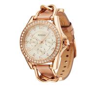FOSSIL Orologio analogico 'RILEY' sabbia / oro / oro rosé Donna FOSSIL One Size sabbia / oro / oro rosé