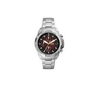 Fossil Orologio Bronson da uomo, movimento cronografo, cassa in acciaio inossidabile silver da 44 mm con bracciale in acciaio inossidabile, FS5878, Tono argento