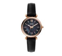 Fossil Orologio Carlie da donna, Movimento al quarzo a tre lancette con cinturino in pelle