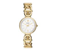 FOSSIL Orologio Carlie da donna, Movimento al quarzo a tre lancette in tonalità oro con cinturino in acciaio inossidabile, Giallo Oro, 30 mm
