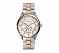 Fossil - Orologio cronografo multifunzione moderno sofisticato con cinturino in acciaio inossidabile argento e oro per donna BQ1564
