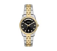 Fossil Orologio da donna in acciaio inossidabile bicolore con tre lancette con giorno e data (Modello: ES5458)