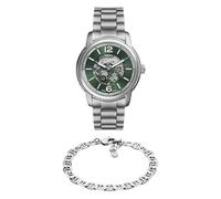 FOSSIL Orologio da Uomo Heritage in Acciaio Inossidabile Argento e Bracciale, Set