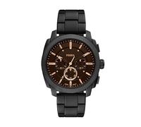 Fossil Orologio da uomo in acciaio inossidabile con cronografo, Bracciale nero, 44MM