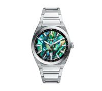 Fossil Orologio Analogico al Quarzo Uomo con Cinturino in Acciaio Inossidabile FS6114
