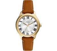 FOSSIL Orologio Gilmore per donna, Movimento al quarzo a tre lancette con cinturino in acciaio inossidabile o in pelle, Marrone E Oro