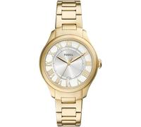 FOSSIL Orologio Gilmore per donna, Movimento al quarzo a tre lancette con cinturino in acciaio inossidabile o in pelle, Tono Oro