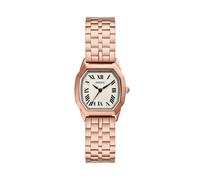 FOSSIL Orologio Harlow da donna, movimento al quarzo a tre lancette con cinturino in acciaio inossidabile o in pelle, Oro Rosa Pastello