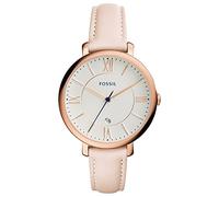 Fossil Orologio Jacqueline da donna, Movimento al quarzo a tre lancette con cinturino in pelle, Rosa Chiaro E Oro Rosa