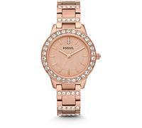 Fossil Orologio Jesse da donna, movimento al quarzo, cassa in acciaio inossidabile oro rosa 34 mm con bracciale in acciaio inossidabile, ES3020