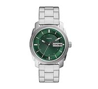 Fossil Orologio Machine da uomo, movimento al quarzo, cassa in acciaio inossidabile da 42 mm con bracciale in acciaio inossidabile, FS5899, Verde