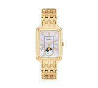 Fossil Raquel Orologio per donna, Movimento al quarzo con cinturino in acciaio inossiperbile o in pelle, 29 mm, Tono Oro