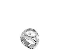 FOSSIL Orologio Ring da donna, movimento al quarzo a due lancette con cinturino in acciaio inossidabile, Tono argento, 15 mm