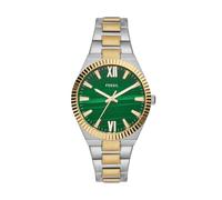 Fossil Scarlette Orologio per donna, movimento al quarzo con cinturino in acciaio inossiperbile o in pelle, Verde oliva, 38MM