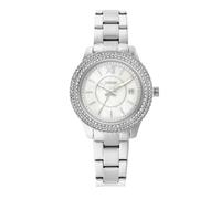 Fossil Orologio Stella da donna, movimento a tre lancette con data, cassa in acciaio inossidabile da 30 mm con bracciale in acciaio inossidabile, ES5137