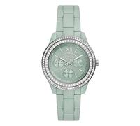 Fossil Orologio Stella da donna, movimento multifunzione, cassa 37 mm in olio di ricino verde con cinturino in olio di ricino, ES5152