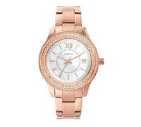 Fossil Orologio Stella da donna, movimento a tre lancette, cassa in acciaio inossidabile oro rosa 37 mm e bracciale in acciaio inossidabile, ES5131