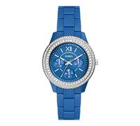 Fossil Orologio Stella da donna, movimento multifunzione, cassa in plastica ProPlanet blu 37 mm con cinturino in plastica ProPlanet, ES5193