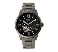 Fossil Orologio Townsman Auto da uomo, movimento automatico, cassa in acciaio inossidabile fumé da 44 mm con bracciale in acciaio inossidabile, ME3172, Grigio scuro