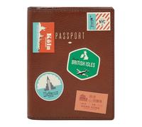 Fossil Passport, Accessory-Travel Wallet da Donna, Marrone, s