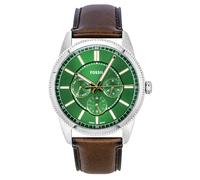 Fossil Pearson Multifunction Leather Strap Green Dial Quartz FS6137 Men's Watch