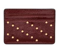 FOSSIL portacarte Steven Card Case Red Mahogany