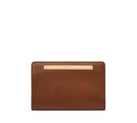 Fossil Portafoglio da donna Liza multifunzione in pelle da donna, marrone W/oro, taglia unica