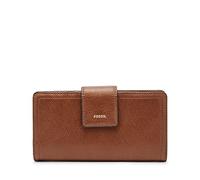 Fossil Portafoglio da donna Logan, Pochette con linguetta in pelle/poliuretano marrone 17,1 cm L x 1,9 cm L x 8,9 cm H SL7830200