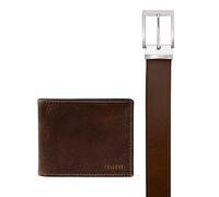 Fossil Portafoglio Scatola regalo in pelle 2 pz. dark brown (MLG0658201)
