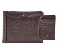 Fossil Portafoglio da uomo Neel, Bifold in pelle marrone 11,43 cm L x 1,9 cm L x 8,89 cm H ML3888200