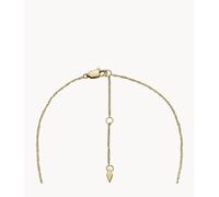 Fossil Collana da donna Radiant Wings Collana a catena in madreperla bianca, Lunghezza: 406mm+60mm, Larghezza: 13,2mm, Altezza: 11mm, JF04424710