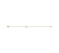 Fossil Bracciale da donna Radiant Wings, Bracciale a catena con farfalla in madreperla bianca, Lunghezza: 169 mm+32 mm, Larghezza: 13,2 mm, Altezza: 10 mm, JF04425710