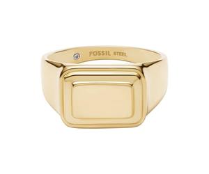 Fossil Raquel - Anello da donna in acciaio INOX dorato