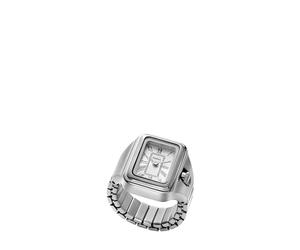 Fossil Raquel Watch Ring for Women, Quartz Two Hand Movement with Stainless Steel Strap