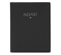 Fossil Regalo per donne in viaggio, Custodia per passaporto in pelle nera 11,43 cm L x .508 cm L x 13,97 cm H SLG1499001
