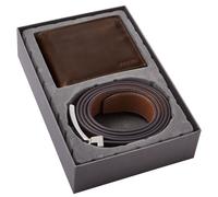 Fossil Portafoglio Scatola regalo in pelle 2 pz. dark brown (MLG0658201)