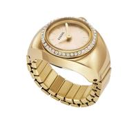 Fossil Ring Watch for Women, Quartz Two Hand Movement with Stainless Steel Strap