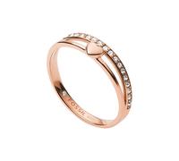 Fossil Romantic bronze Anello with crystals Sutton JF03460791 - Circuit: 54 mm