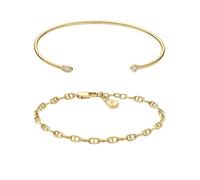 Fossil Set Bracciali Placcati Oro Heritage Donna Ja7292Set - Bracciale