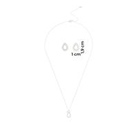 FOSSIL Set di gioielli argento / trasparente / bianco perla, Taglia One Size