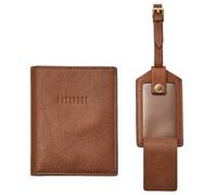 Fossil SLG1597200 - Set regalo da donna in pelle LiteHide, marrone, 10.8 cm L x 1.3 cm W x 14 cm H, Casual